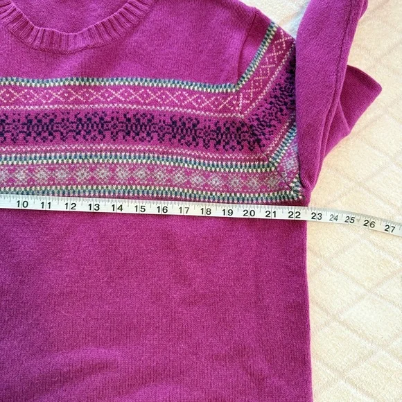 Woolovers Women's Pink Crew Neck Sweater - Picture 8 of 9